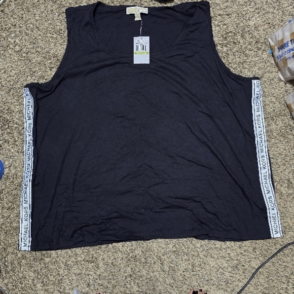 MICHAEL KORS LOGO TAPE TANK TOP 4x - Picture 5 of 5